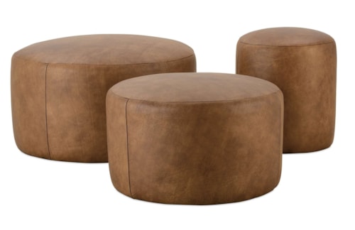Contemporary Round Ottoman