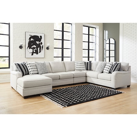 5-Piece Sectional with Chaise