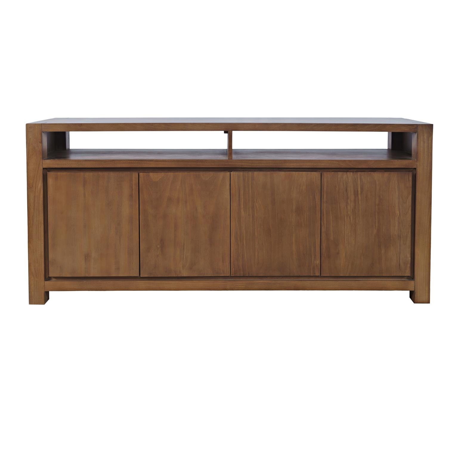 Brownstone Suede 70" Console