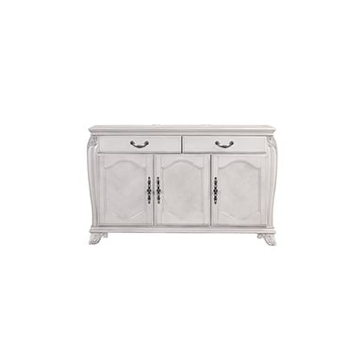 New Classic Furniture Cambria Hills 2-Drawer Server with Mirror
