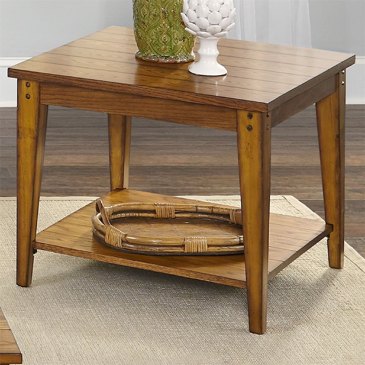 Libby Lake House Square Lamp Table