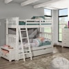 NE Kids Highlands Twin Over Twin Bunk Bed with Trundle