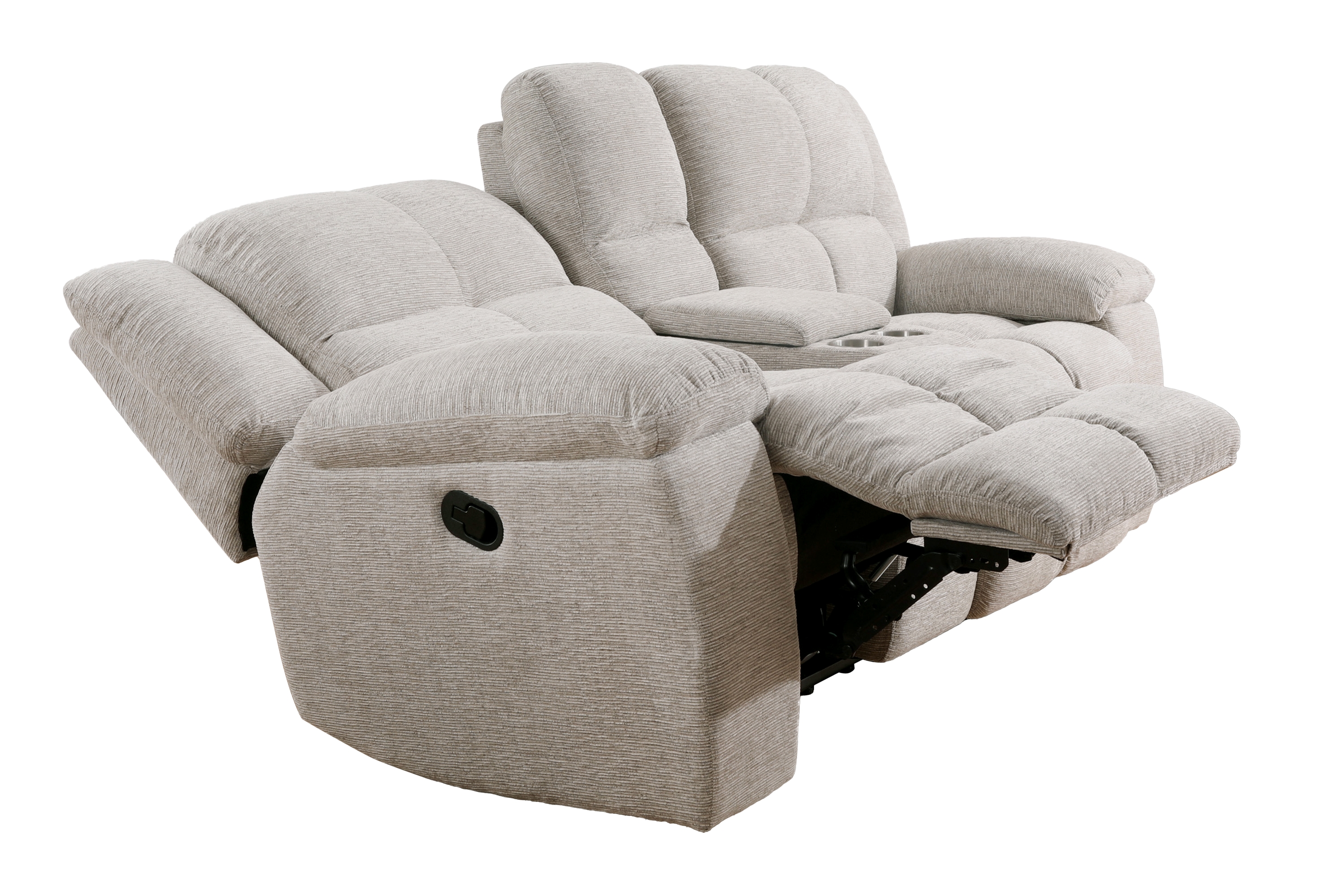 Manual Reclining Console Loveseat