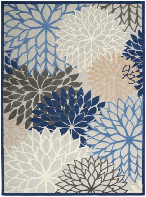10' x 14' Blue/Multicolor Rectangle Rug