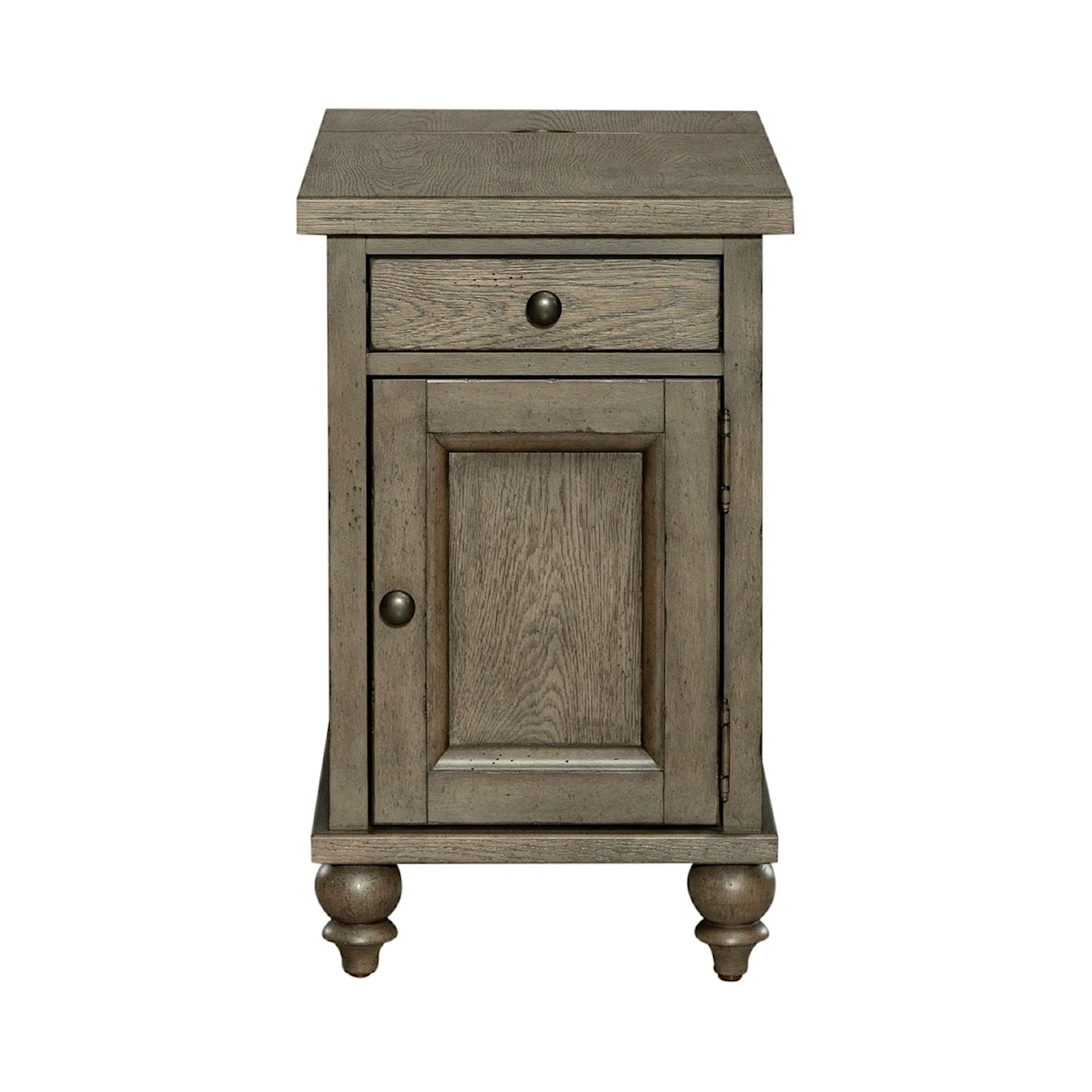 Libby Americana Farmhouse Single-Door Chairside Table