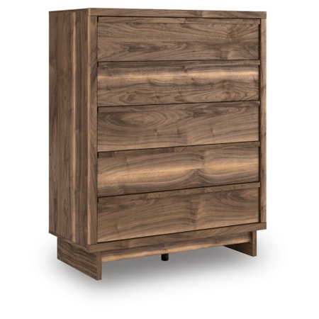 Five Drawer Wide Chest