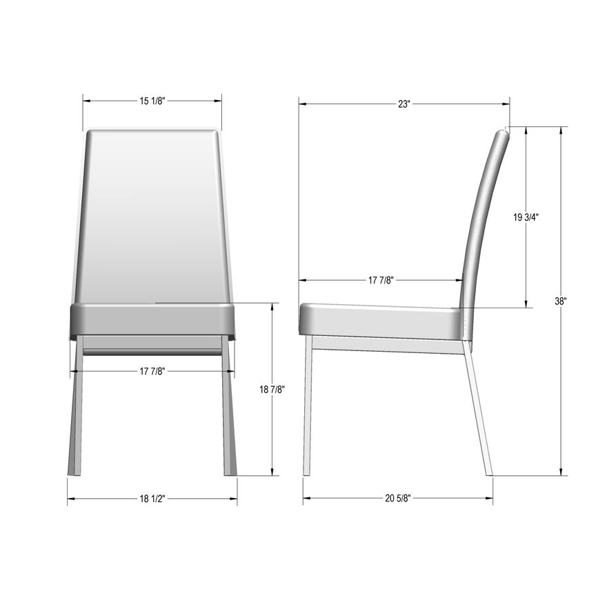 Amisco Dorian Upholstered Dining Side Chair