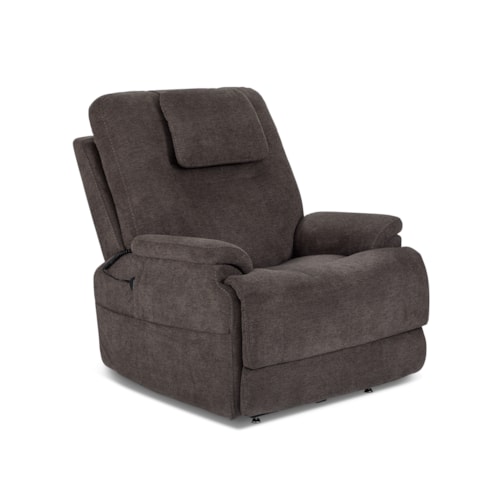 Transitional Power Lift Recliner with Heat and Massage