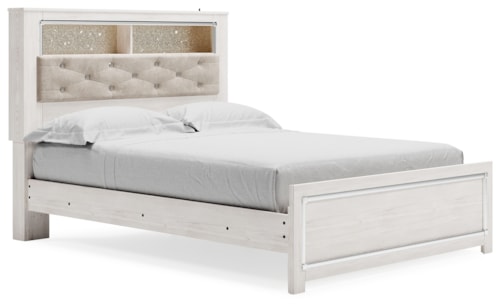 Queen Panel Bookcase Bed