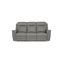 Asher Contemporary Power Reclining Sofa with Power Headrest and Lumbar