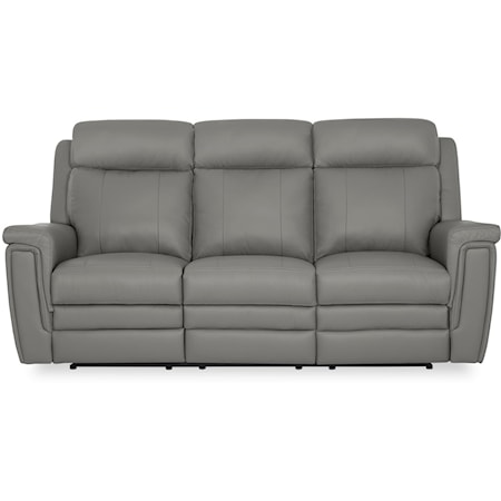 Asher Contemporary Power Reclining Sofa with Power Headrest and Lumbar