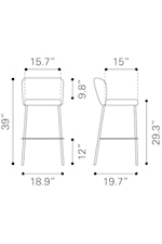 Zuo Linz Collection Transitional Barstool