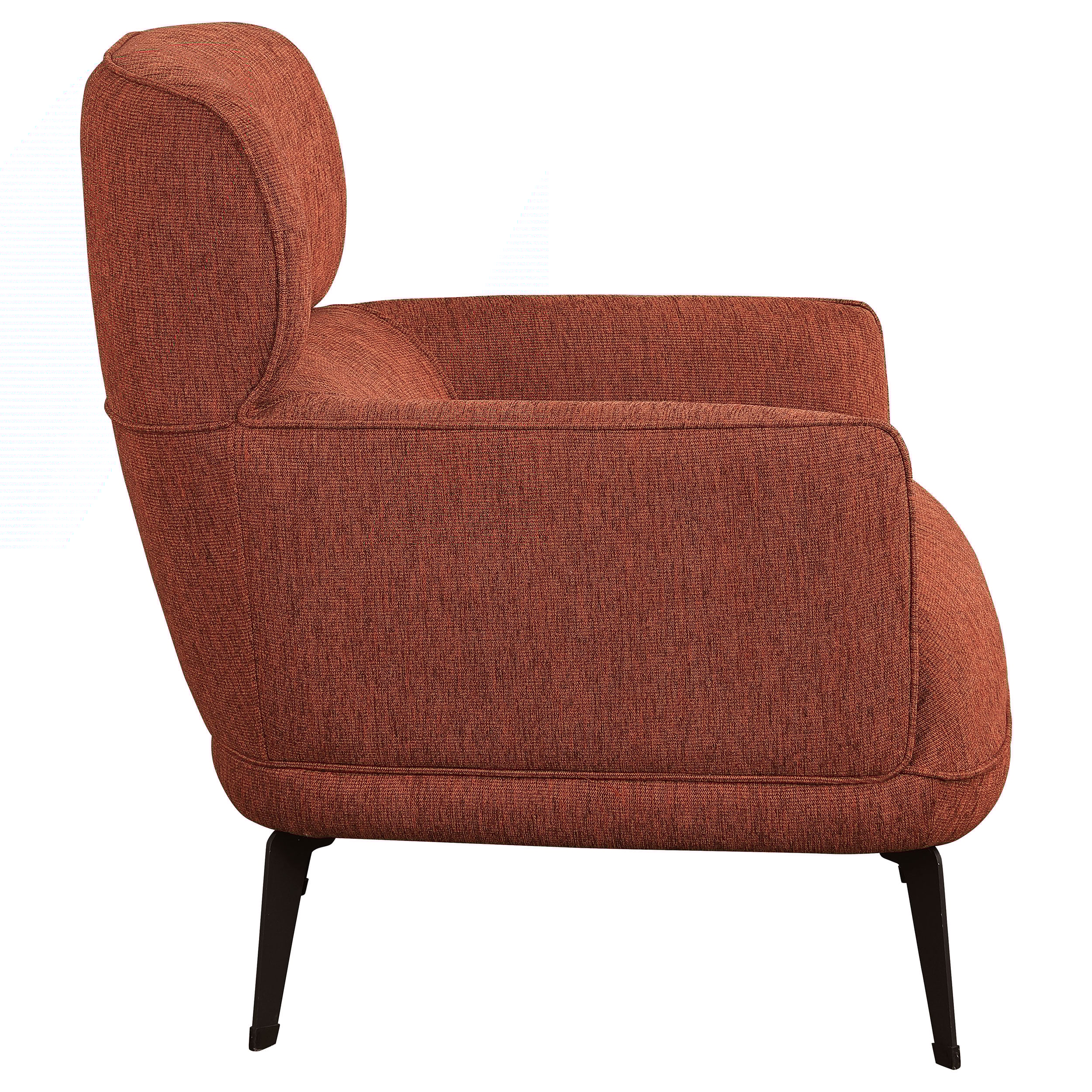 Coaster Andrea Andrea Crecent Arm Accent Chair Orange