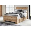 Ashley Signature Design Hyanna Full Panel Bed with 2 Side Storage