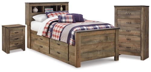 Twin Storage Bed, Chest And Nightstand