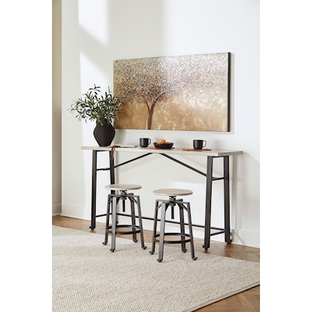 3-Piece Long Counter Table Set