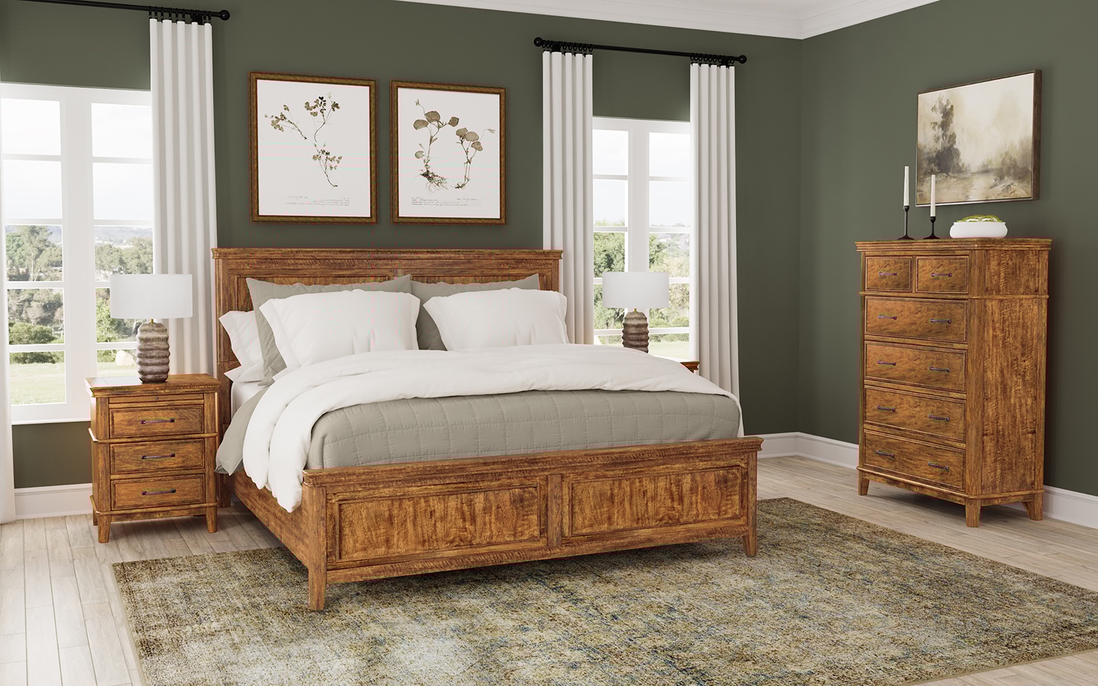 Queen Panel Bed