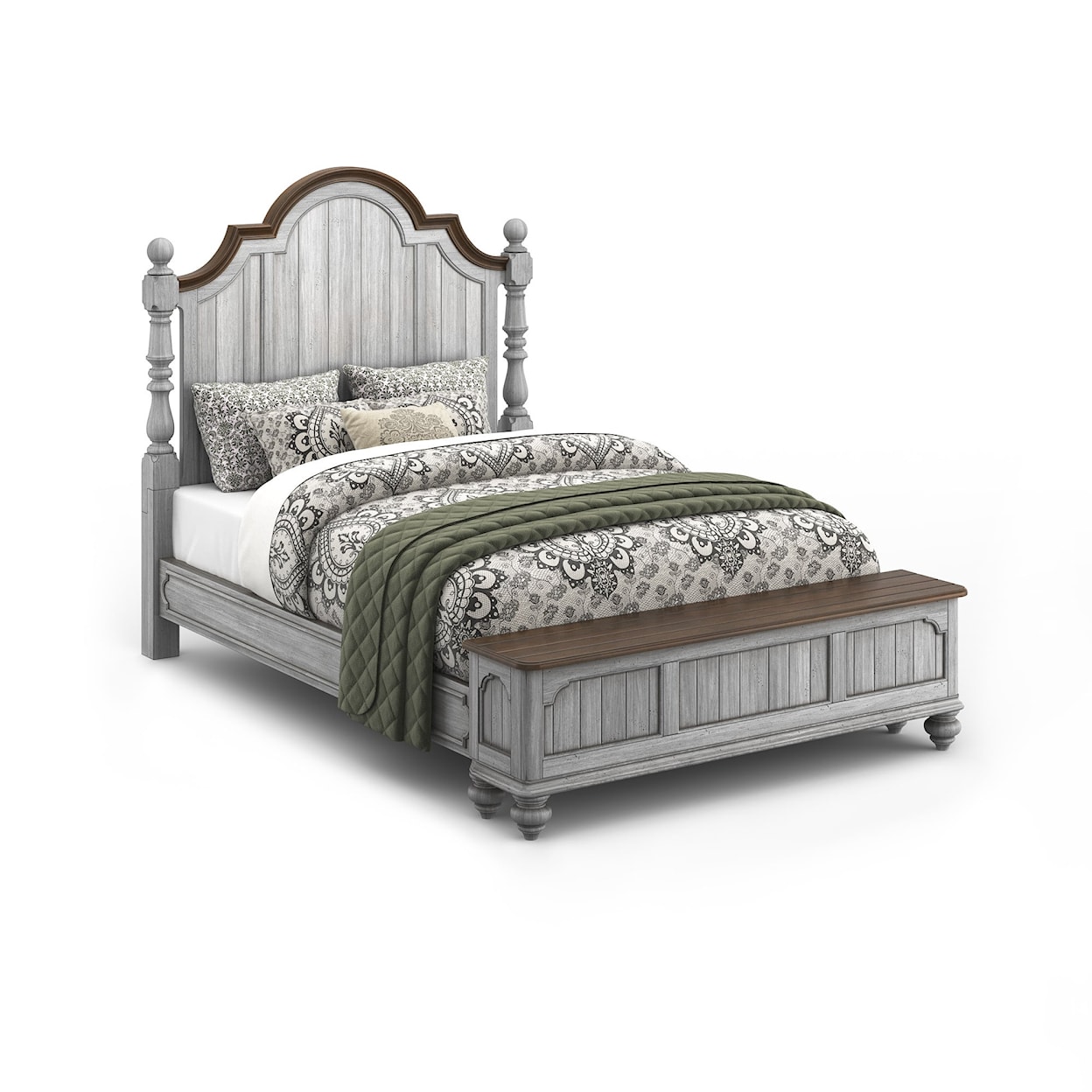 Flexsteel Wynwood Collection Plymouth King Poster Storage Bed