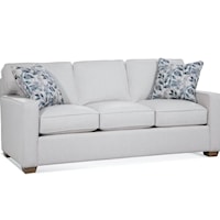 Transitional Sofa with Throw Pillows