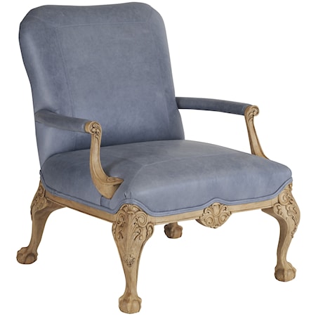 Hollis Chair with Carved Cabriole Legs
