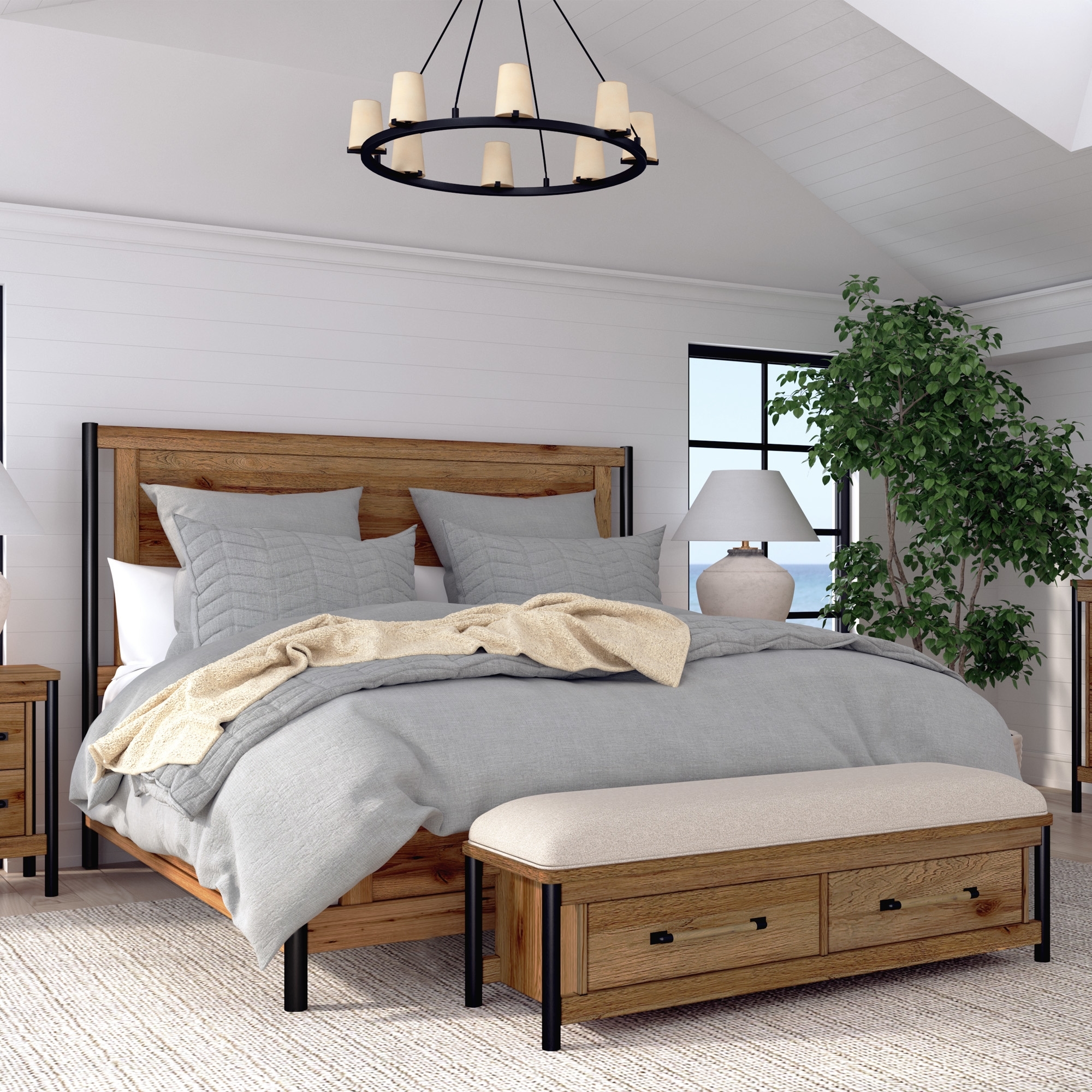 Intercon Norcross King Panel Bed