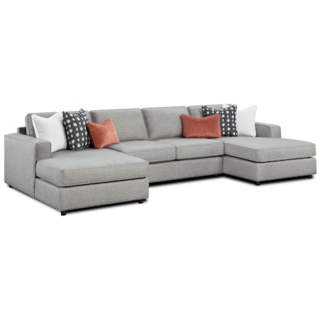 3-Piece Dual Chaise Sectional