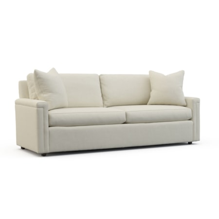 91" Two-Cushion Sofa w/Key Arms