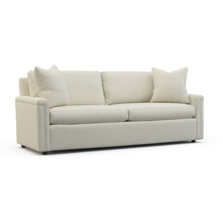 91" Two-Cushion Sofa w/Key Arms