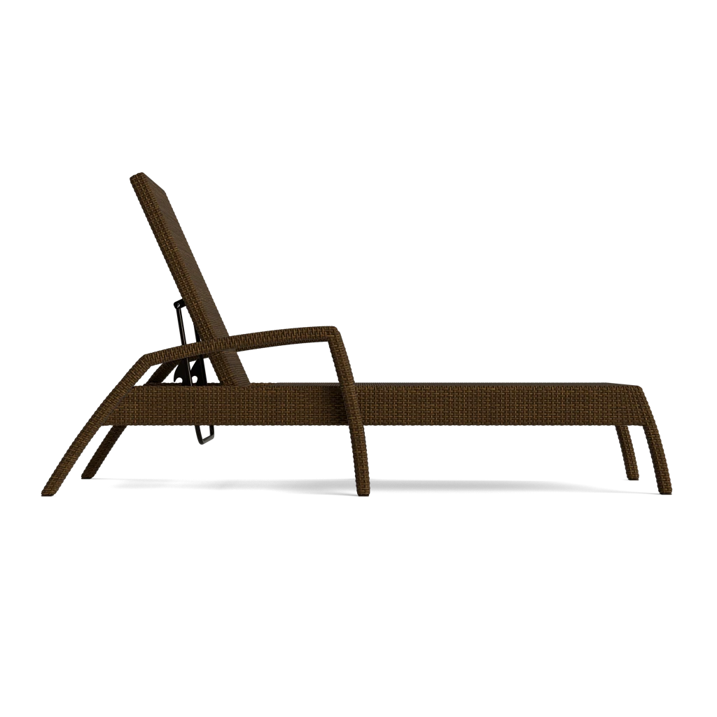 Stacking Adj. Wicker Chaise Lounge