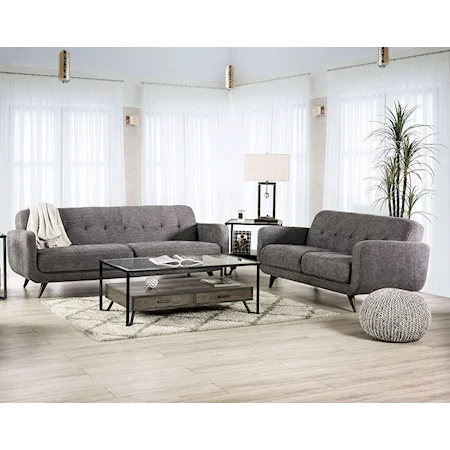 Mid-Century Modern 2-Piece Living Room Set