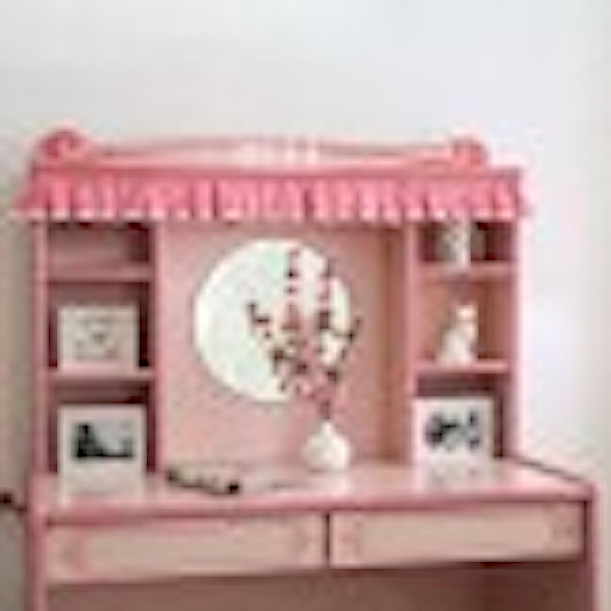 FUSA CM763 Desk and Hutch Set 