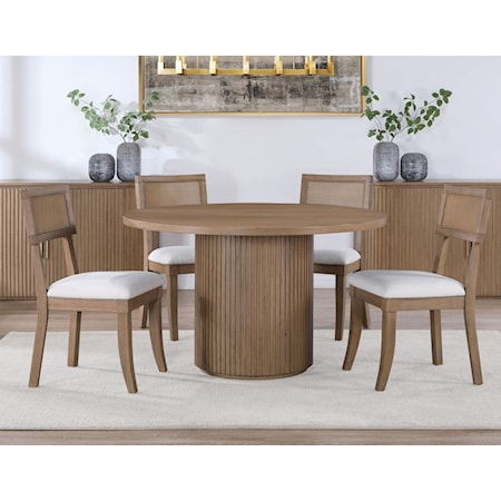 5-Piece Round Dining Set