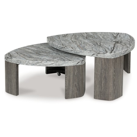 Stacked Cocktail Table