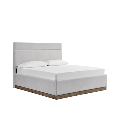 Queen Upholstered Panel Bed