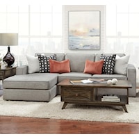 Contemporary 2-Piece Sofa Chaise