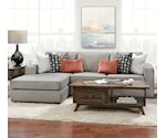 Fusion Furniture 2061 MONROE ASH Contemporary 2-Piece Sofa Chaise |  Wilson's Furniture | Sectional - Sofa Groups