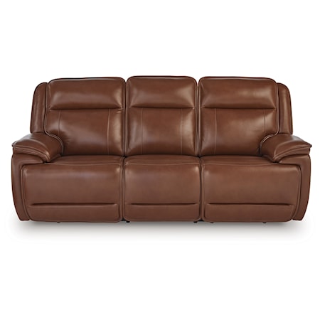 Pwr Rec Sofa With Adj Headrest