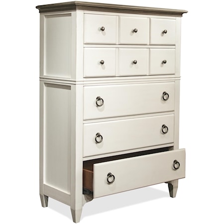 5-Drawer Chest with Ring Handle Hardware