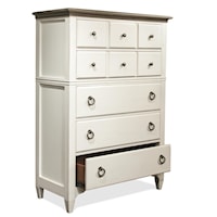 5-Drawer Chest with Ring Handle Hardware