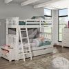 NE Kids Highlands Harper Twin Over Twin Bunk Bed With Trundle