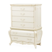 Traditional 6-Drawer Chest with Velvet-lined Drawers