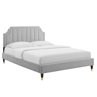 Performance Velvet Full Platform Bed