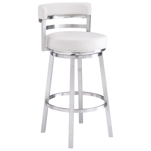 Transitional 26" Swivel Bar Stool