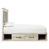 Ashley Furniture Signature Design Cambeck King Upholstered Bed w/ 2 Side Drawers