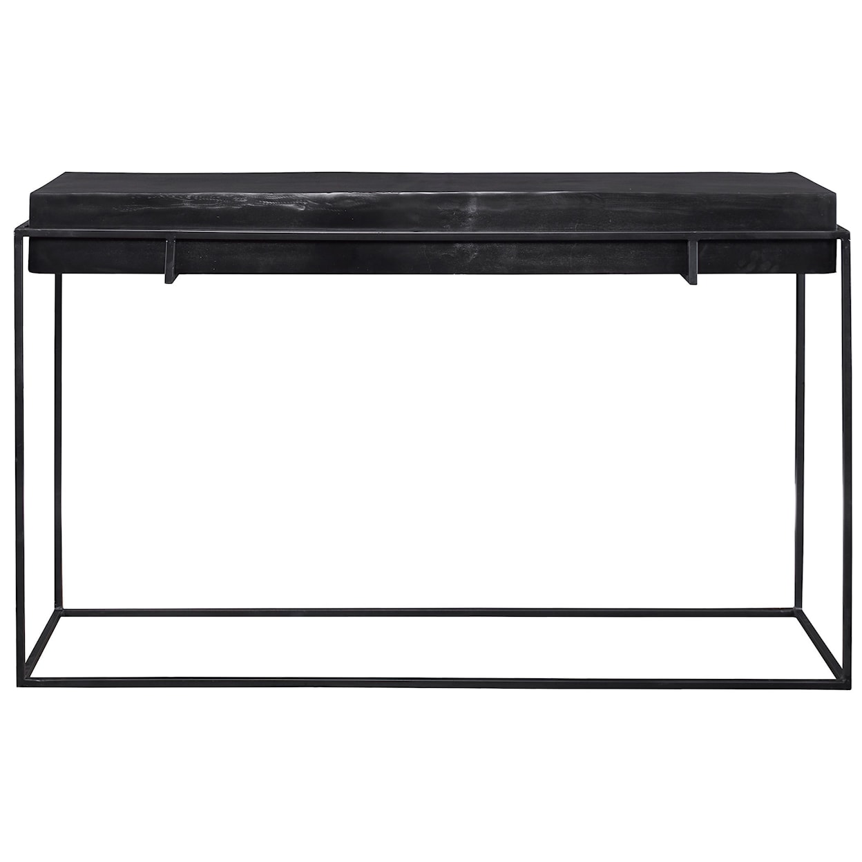 Uttermost Accent Furniture - Occasional Tables Telone Modern Black Console Table