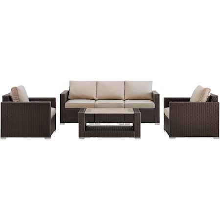 Upholstered Outdoor Entertaining Set