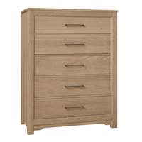 Transitional 5-Drawer Chest of Drawers