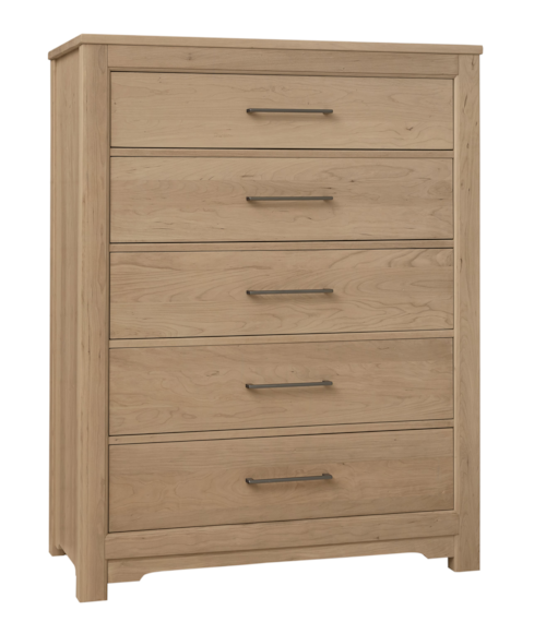 Transitional 5-Drawer Chest with English Dovetail Construction
