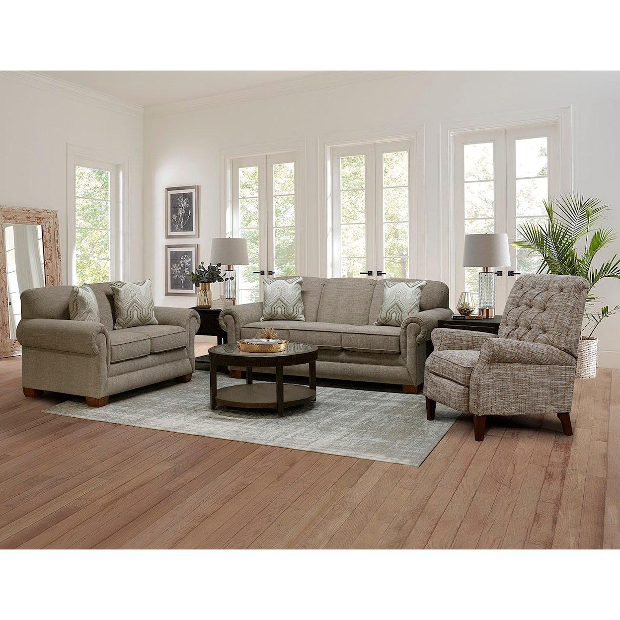 England 1430R/LSR Series Upholstered Sofa