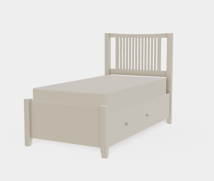 Atwood Twin XL Right Drawerside Spindle Bed